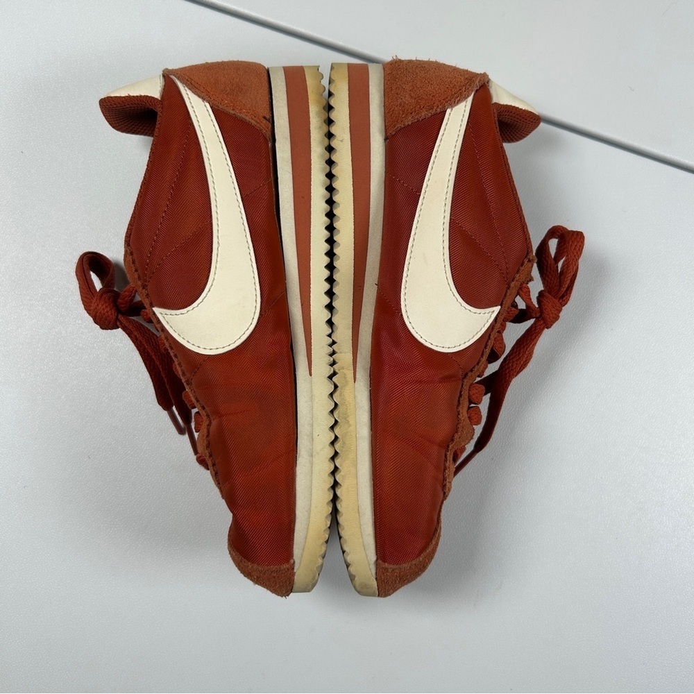 Nike Classic Cortez Nylon Firewood Orange Retro Sneakers Women Size 5 - Picture 4 of 9